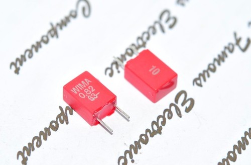 WIMA MKS2 0.82uF 0.82µF 0,82uF 820nF 10pcs 63V 10/% pich:5mm Capacitor