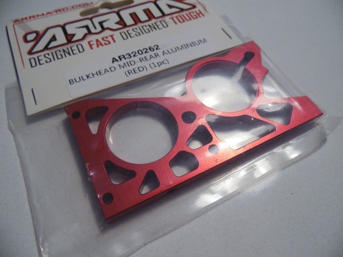 FAZON ARRMA AR320262 Bulkhead Mid-Rear Aluminium Red NERO