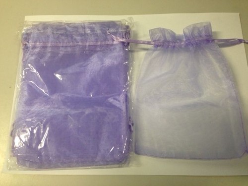 12pc MAUVE Organza Silk Bag 12.5cmx17cm FREE POSTAGE