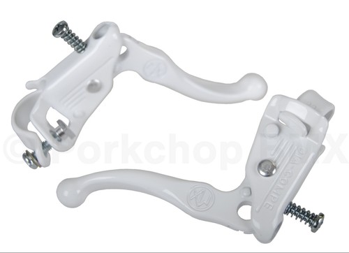 Dia-Compe reissue Tech 3 old school BMX bicycle Brake Lever Set WHITE