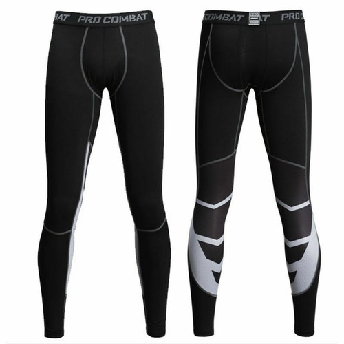 Mens Compression Long Pant Base Layer Sports Workout Leggings Tops Fitness
