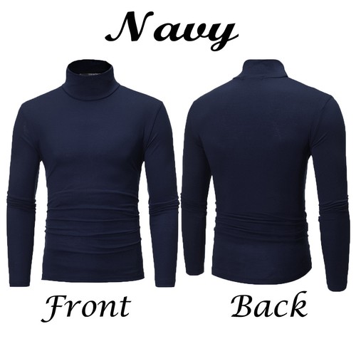 Mens Thermal Turtle Neck Skivvy Turtleneck Sweaters Stretch Shirt Tops US STOCK
