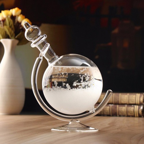 Weather Forecast Crystal Drops Globe Shape Storm Glass Home Decor Christmas Gift