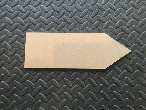3 x Flecha De Madera Puerta Llano placas Signo Colgante De Pared flechas puntos blanco 30cm