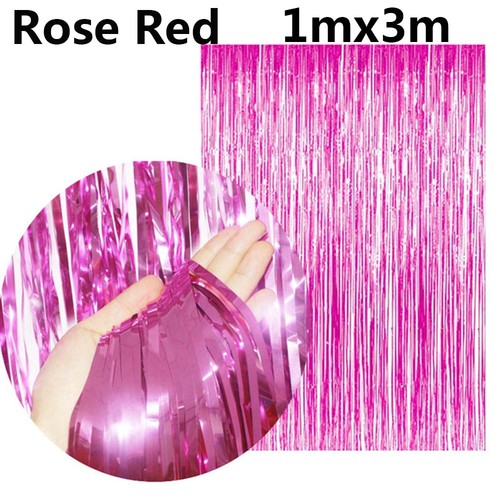 Foil Curtains Hanging Decoration Decorative Garland Photography Background
