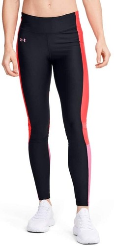 Under Armour HeatGear Perf Inset Graphic Womens Long Training Tights Black