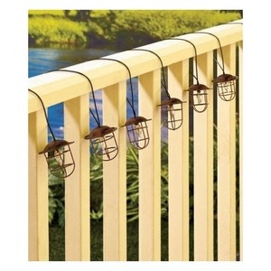 Hanging String Lights Solar Lantern Outdoor Garden Rustic Patio Tea Lighting New eBay
