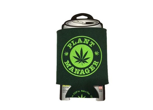 Stonerware Pot Leaf “Plant Manager” Can Cooler