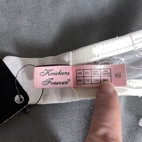 New Agent Provocateur Love Strapless Bra White Size 32C Straps Padded Bridal