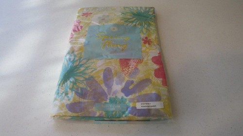 Vinyl Tablecloth Flannel Back Flowers Floral 6 Styles U Pick Spring Summer NEW