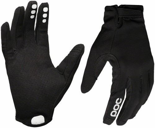 Large Uranium Black Full Finger POC Resistance Enduro Adj Gloves