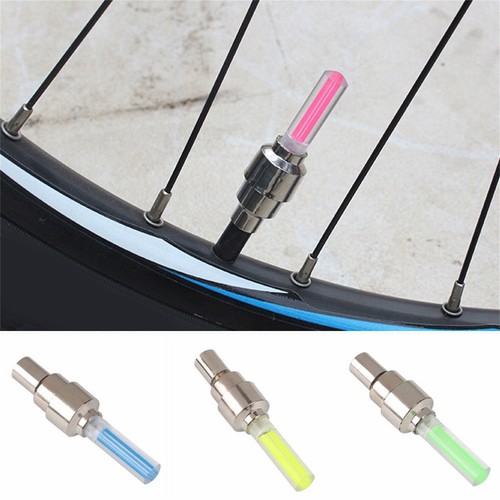 1X-10X Valve Stem LED Cap Light Bike Bicycle Car Motorcycle Wheel Tire Lamps RK