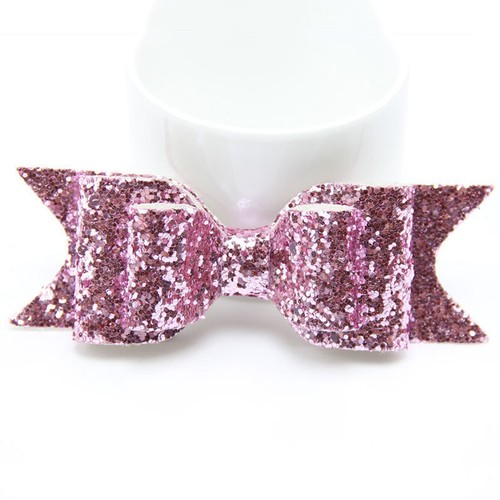 Glitter Women Girl Hairpin Bowknot Barrette Crystal Hair Clip Bow Accessory Gift
