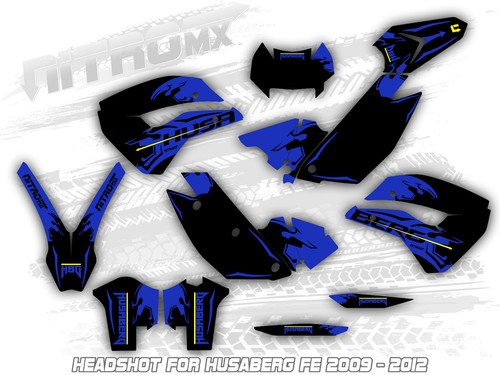 HUSABERG FE 390 450 570 2009 2010 2011 2012 Graphics Kit Decals Design Stickers