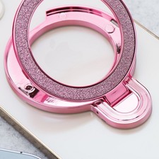 Ring Halter mit MagSafe Halterung Ständer Klebeständer Holder Brokat Glitzer