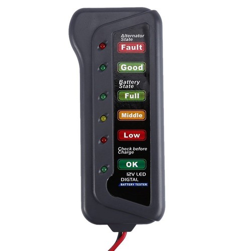 New 12V 6LED Lights Digital Car Off-Road Battery Alternator Test Tester Tool Kit