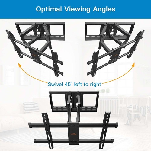 TV Wandhalterung Schwenkbar Neigbar max.VESA 600x400mm für 37-75 Zoll 94-190cm