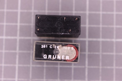 Relais Nr573 Gruner 281 C 24 100E 24VDC 1 Wechsler 10A 250V