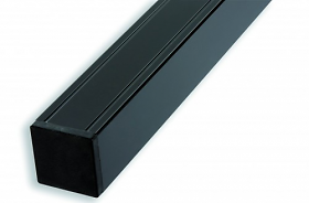 anthrazit pulverbes 68x68x2720 mm Aluminium Pfosten mit innenliegendem Holzkern