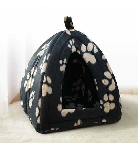 Safari Brown Grey Pink Black Paws Animal Print Cat Dog Pet Hut Bed Igloo Cosy