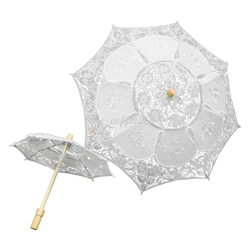 Women Fashion Lace Parasol Anti UV Sun Protection Clear//Rain Lolita Umbrella