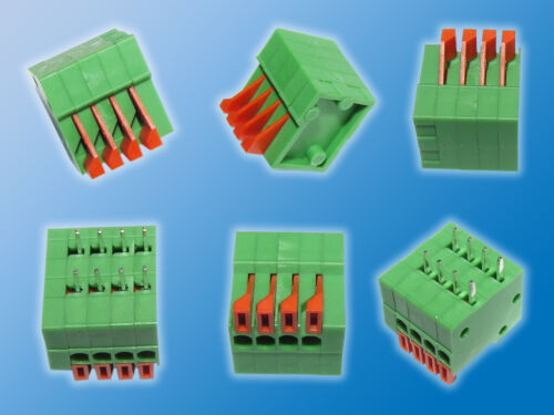 5x ReihenklemmeWR-TBL4-fachGrün//OrangeWürth691402910004B2,54mm