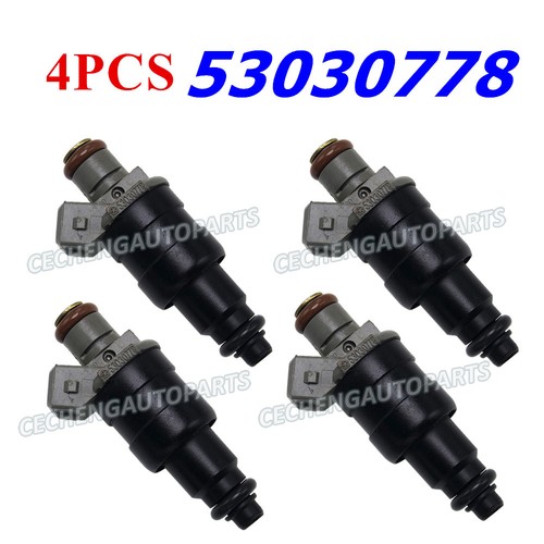 Set 4 Fuel Injector 53030778 for Dodge Dakota Durango Ram Jeep Cherokee Wrangler