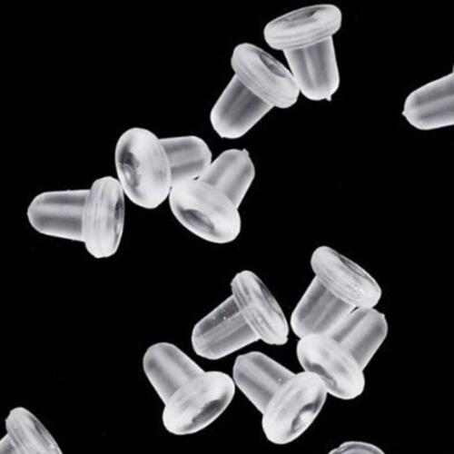 Bullet Plastic Safety Earring Backs 100X  50pairsJC