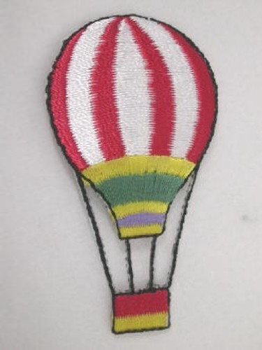 Hot Air Balloon Embroidered Iron On Applique Patch