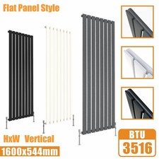 Designer Flat Panel Oval Column Radiator Horizontal Vertical Central Heating