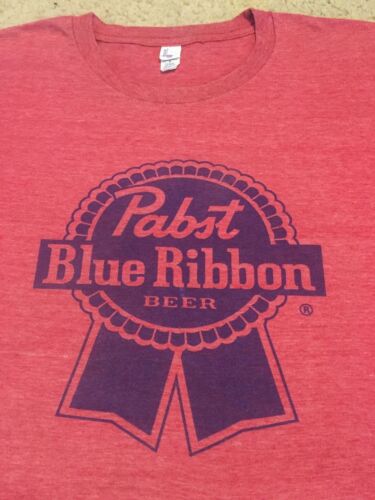 BRAND NEW Pabst Blue Ribbon PBR Beer Men/'s Red Heather T-Shirt 2XL XXL