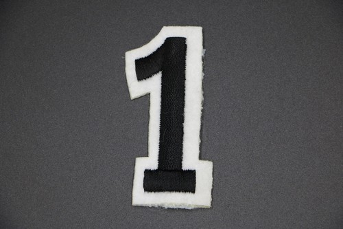 BLACK NUMBER PATCHES EMBROIDERED NUMBERS BLOCK NUMBER PATCH EMBROIDERED NUMBER