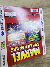 AUTHENTIC BACK SLEEVE ONLY - NO MANUAL - NO GAME - MARVEL SUPER HEROES - SATURN