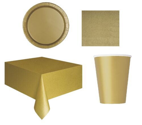 serviettes /& tablecover-choisir couleur tasses Fête pack pour 16-rond planches 9/"