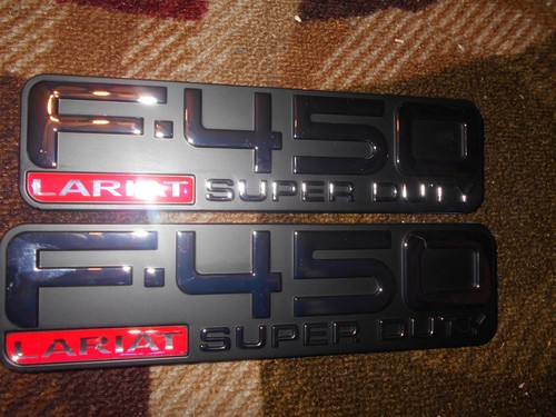 1999 2000 2001 2002 2003 2004 FORD F-450 LARIAT SUPER DUTY FENDER TGATE EMBLEMS