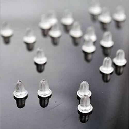 Bullet Plastic safety earring backs 100pc 50pairsCNTY
