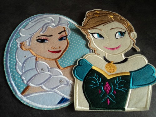 Large Princess Anna Elsa Frozen Patches Embroidered Applique Badge Iron Sew On Large Princess Anna Elsa Frozen Patches Embroidered Applique Badge Iron Sew On