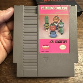 Princess Tomato In The Salad Kingdom W/ Manual (Nintendo NES) Tested - Authentic