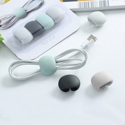 4pcs Cable Organizer Creative Cable Holder Wire Winder for Wire Headset Earphone