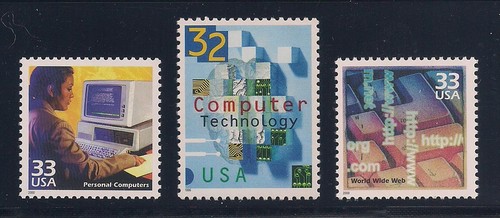 MINT CONDITION 1980/'s PC/'s WORLD WIDE WEB 3 STAMPS COMPUTER TECHNOLOGY