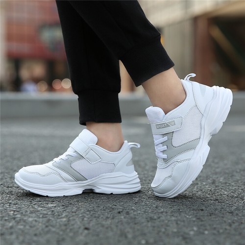 Kids Sneakers Outdoor Sport Shoes Boys Casual Girl Fashion Mesh Breathable White