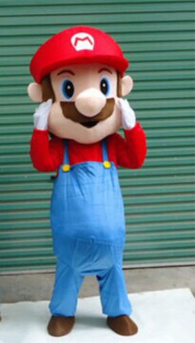 Super Mario/& Luigi 2pcs Mascot Costume Party Fancy Dress Cartoon Suit Adult Size