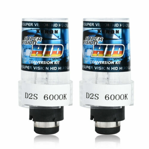 Details about   2X 55W D2S D2R D2C HID XENON Headlight Bulbs OEM Lamp Low Bean 6000K White Light 