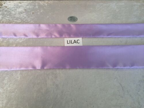 LILAC SILKY SATIN SASH IN ASSORTED WIDTHS AND LENGTHS  **free swatches** 
