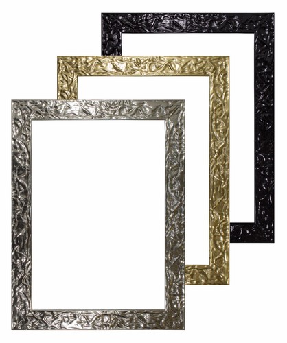 Fluid Textured GLOSS Flat Silver Photo Frame Poster Frame Picture Frame Gold A4