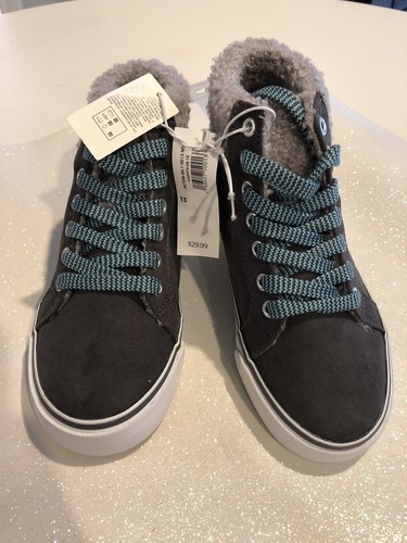 Faux-Suede Sherpa-Trim High-Tops for Girls