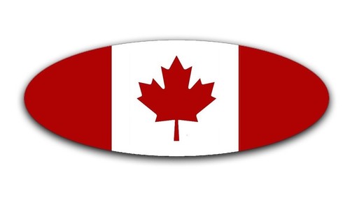 Front and Rear Canada Flag Decal for 2015-2017 Ford F-150 Emblem