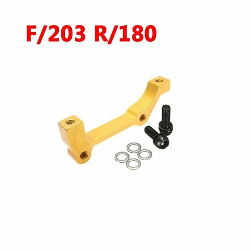 Bike Disc Brake Rotors Front Rear 180mm 203mm IS//PM Caliper Adapter Aluminium