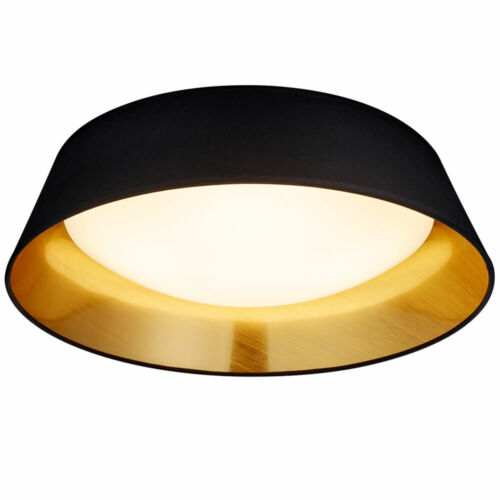 Design DEL Plafonnier Lampe de travail chambre Tissu éclairage Lampe Or Noir