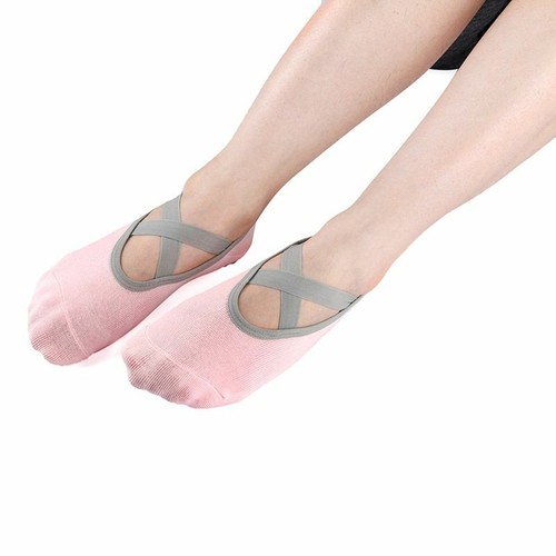 Yoga Socks Women Low Cut Anti Slip Sticky Bottom Workout Pilates Dance Slippers